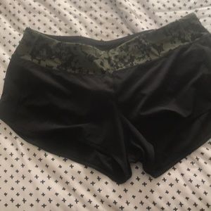 Black lululemon shorts
